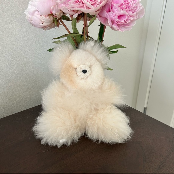 Alpaca wool fur teddy bear